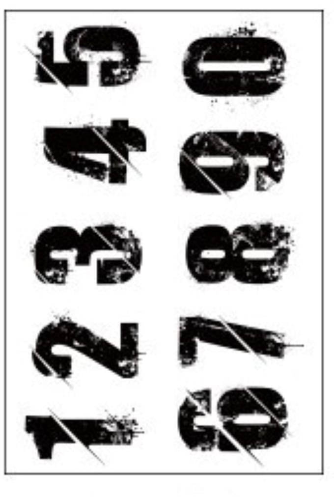 Clearstamps - Cijfers - Stempels Getallen