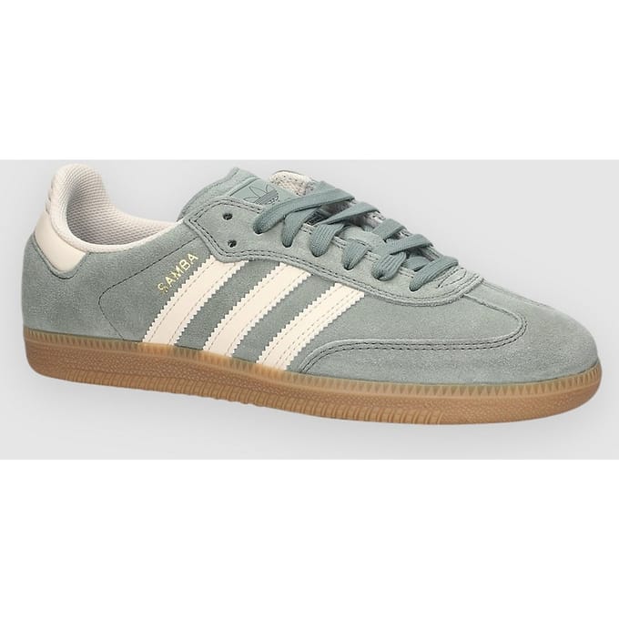 adidas Samba ADV Argent Vert Merveille Blanc Baskets Unisexe Doré-Métallique JP5859 44⅔ gray