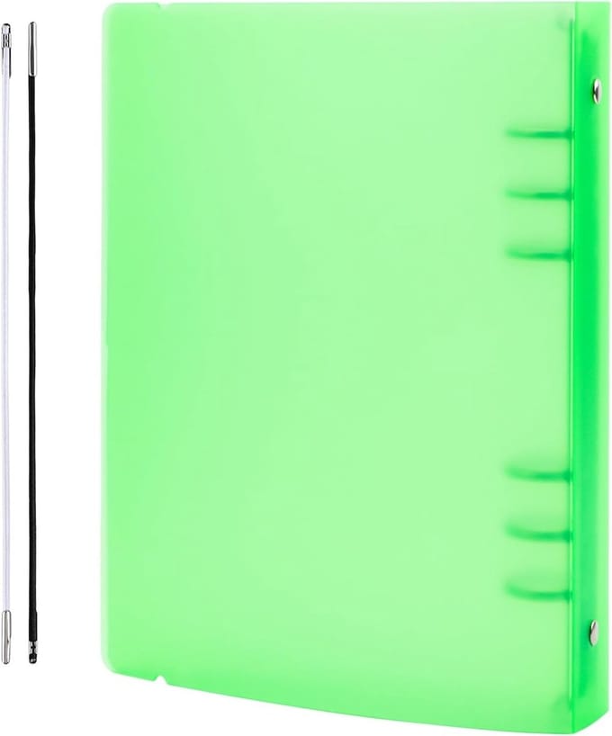 Ringband Cover - Hervulbare Notebook Shell - Papier Organiseren - Mat Oppervlak - A5 Formaat - Groen