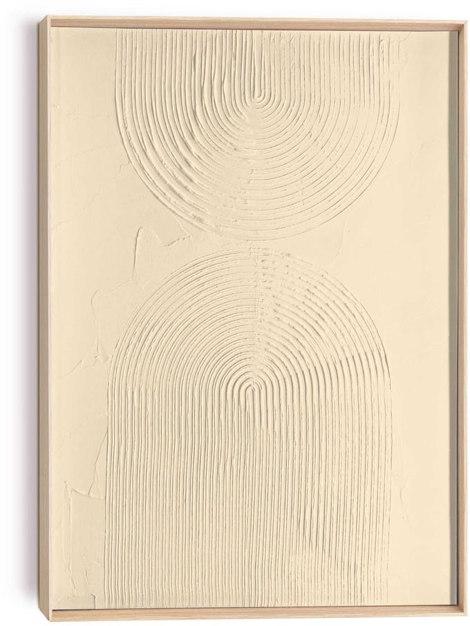 Schilderij 3D Art Bows - sand - 70 x 50 - Hout - REINDERS