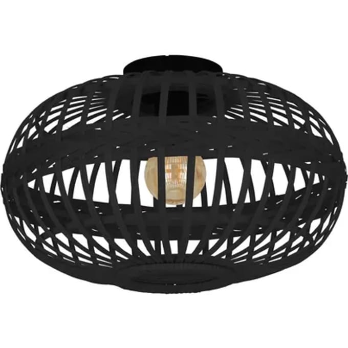 Eglo Plafondlamp Towcester Zwart ⌀25cm E27