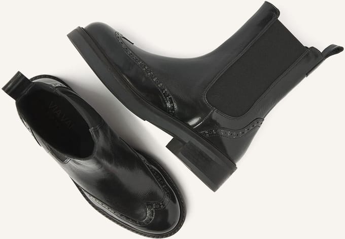 VIA VAI Lucia Gina Boots Dames - Zwart - Maat 38