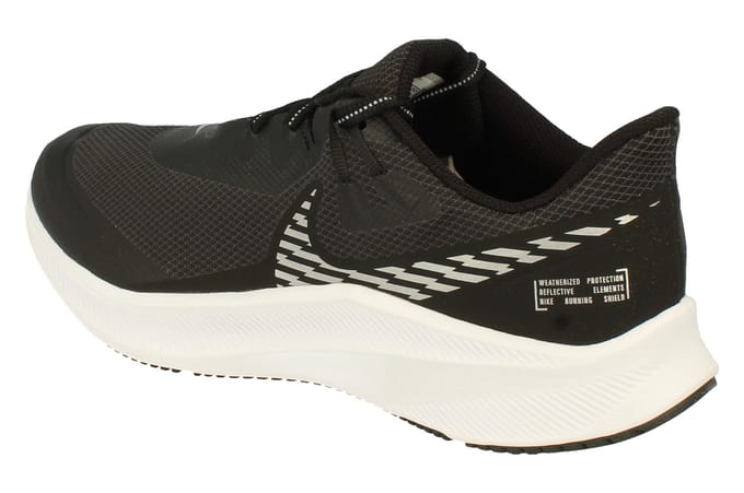 Nike Quest 3 Shield Heren Zwarte Sportschoenen