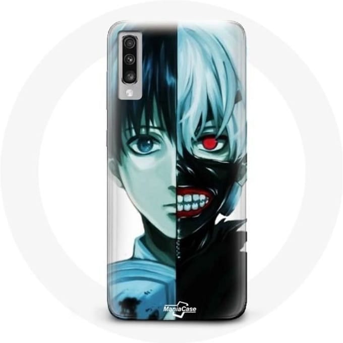 Samsung Galaxy A70 hoesje Tokyo Ghoul half gezicht