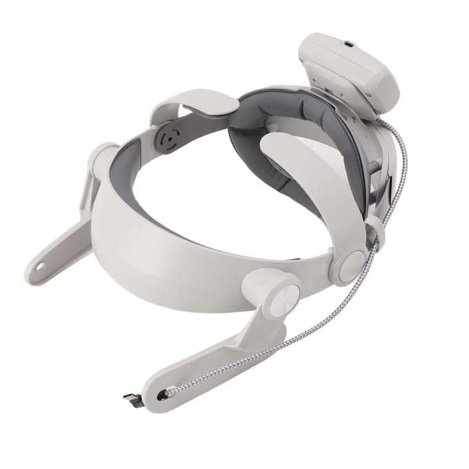 Verstelbaar voor Elite Strap Vervanging Snel Opladen Hoofdband met 10000mAh Batterijpakket voor Meta white