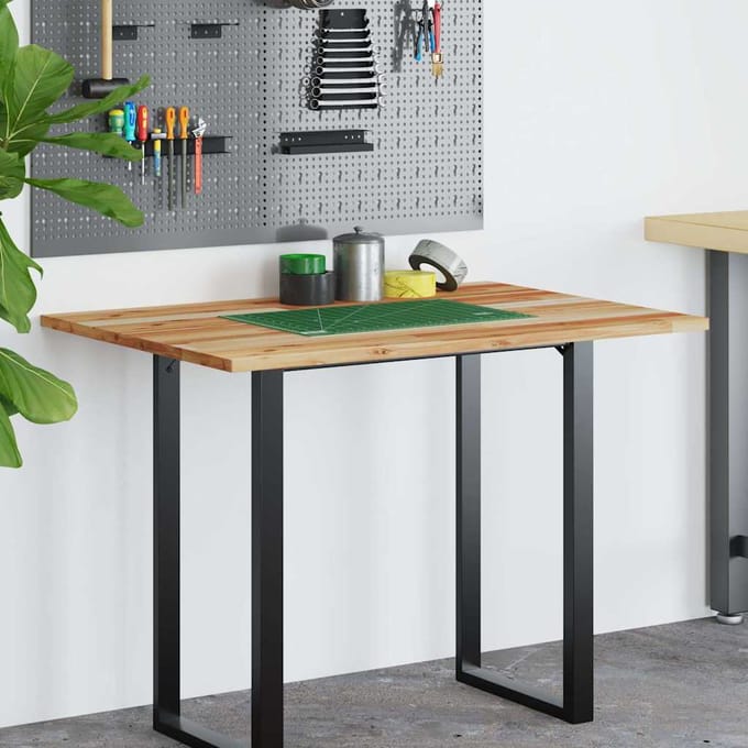 vidaXL - Bureaublad - met - olieafwerking - 80x70x2 - cm - massief - acaciahout