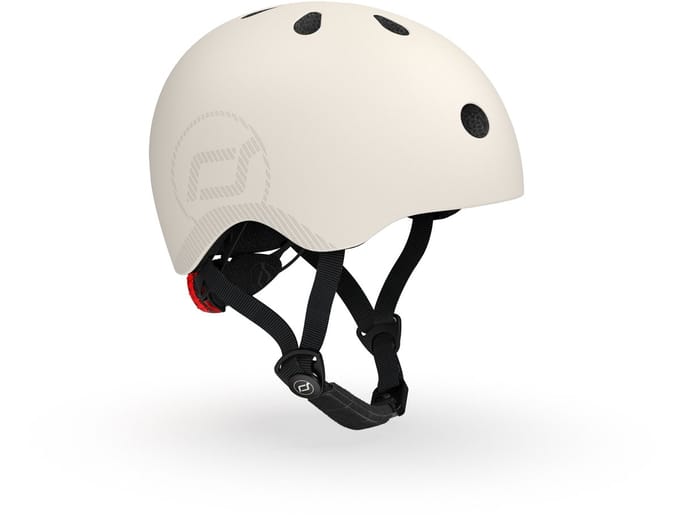 Scoot & Ride Helmet – Sporthelm – M/L 55-59 cm – LED achterlicht – magnetische sluiting – verstelbaar – Ash