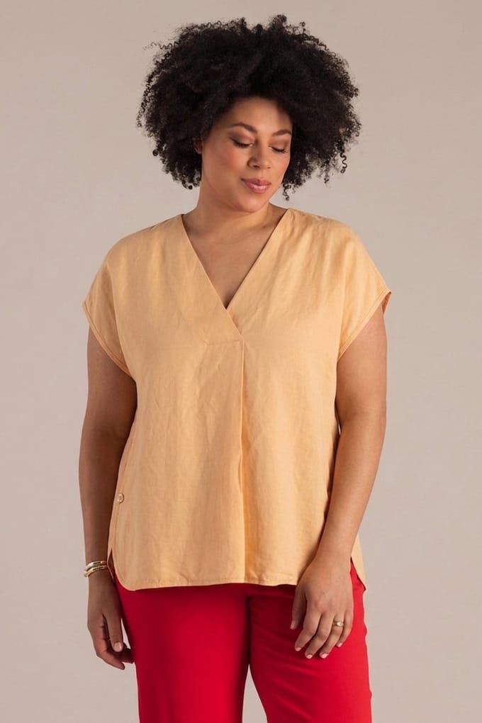YEST CURVE YESTCurvenadia Tops - Peach Skin - maat X-0(44)