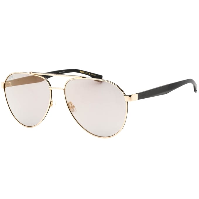 Hugo Boss Aviator Heren Goud Zwart Goud Spiegel BOSS 1485/S