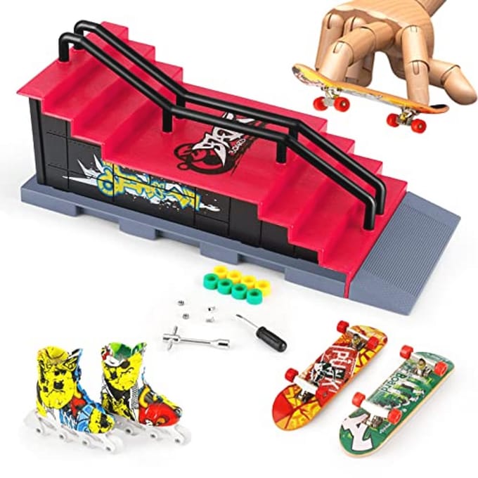 Mini Vingerskateboard en Schans Accessoires Set voor Skates