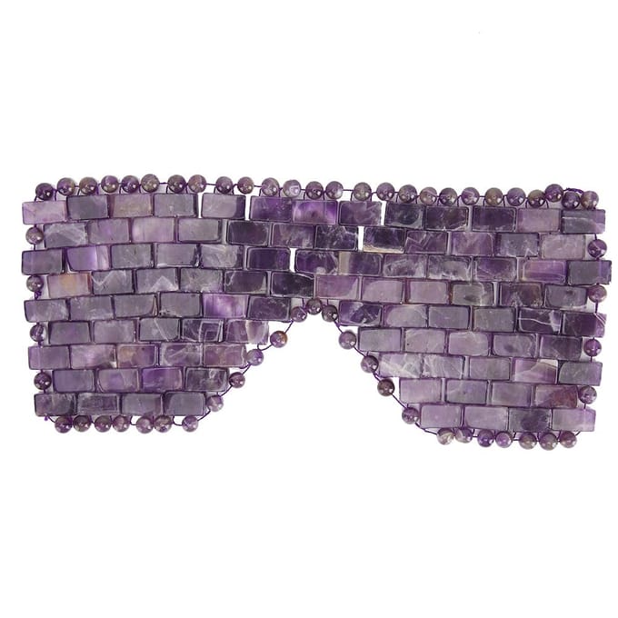 Jade Stenen Oogmasker Koelend Slaapmasker Koude Therapie Oogbehandeling Massager Amethist
