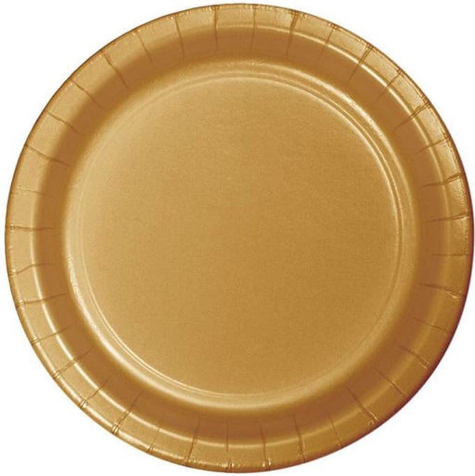 Witbaard Bordjes Glittering Gold 23cm Karton 24 Stuks