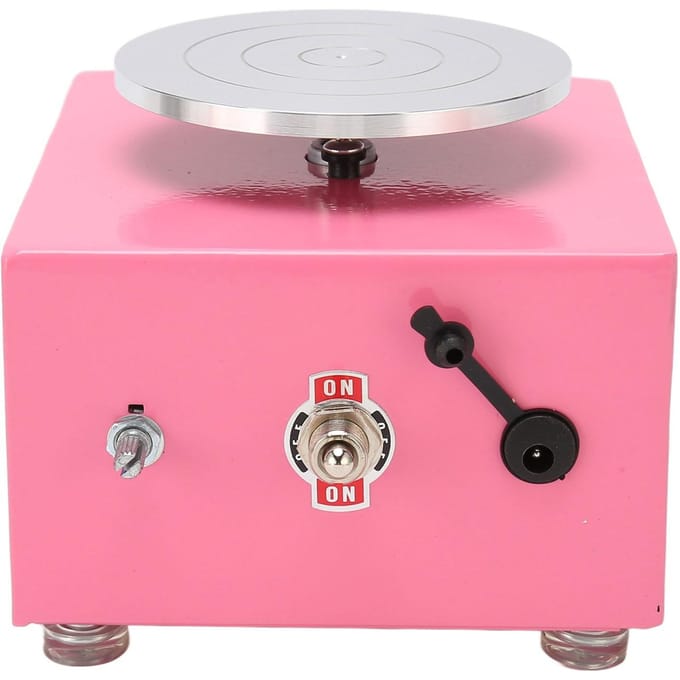 Mini Pottenbakkersschijf Keramische Schijf Instelbare Snelheid Mini Elektrische Pottenbakkersschijfmachine voor DIY Klei US Plug