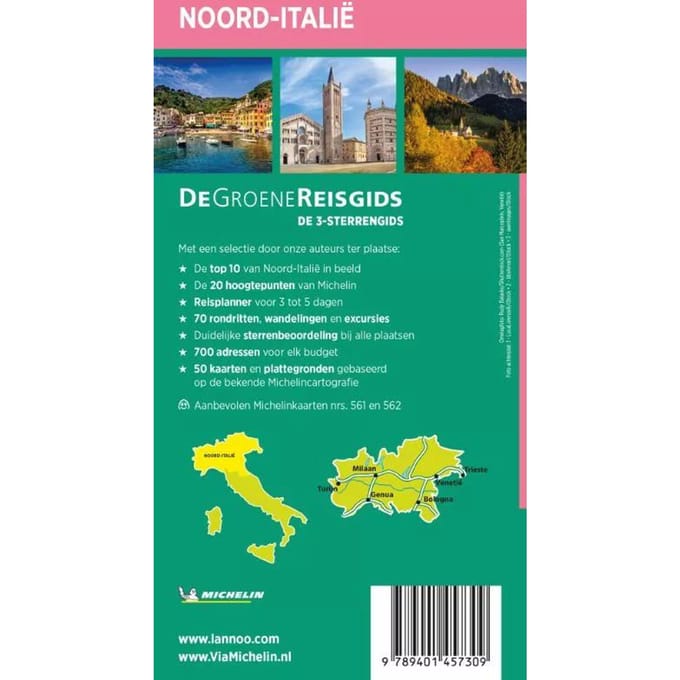 Michelin Groene reisgids Noord-Italië
