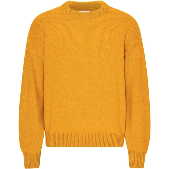 Trui met oversized ronde hals Colorful Standard Burned Yellow