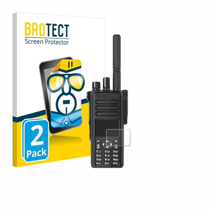 BROTECT - Screenprotector voor Motorola DP4801e - Folie Beschermfolie transparant 2 Stuks
