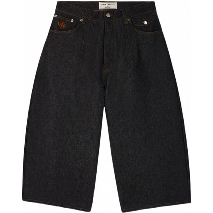 rauwe denim balon shorts