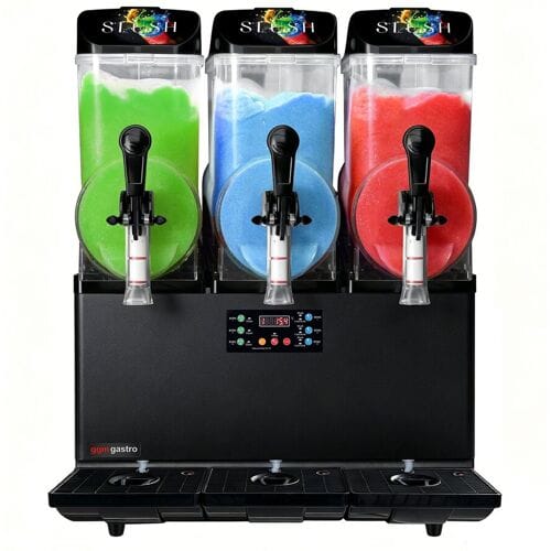 GGM Gastro Slushmachine - 3 x 12 liter - 1,1 kW - digitaal - zwart zwart