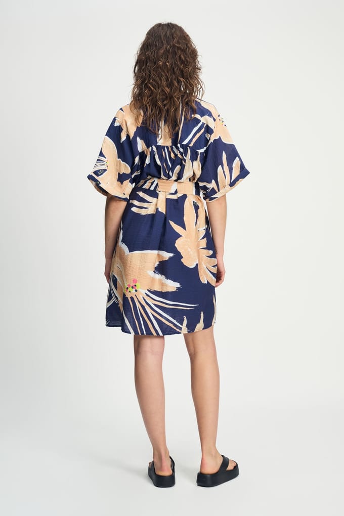 POM Amsterdam Dress - Artisan Sand Größe: 42 | Blusenkleider Outlet | Damen | Braun