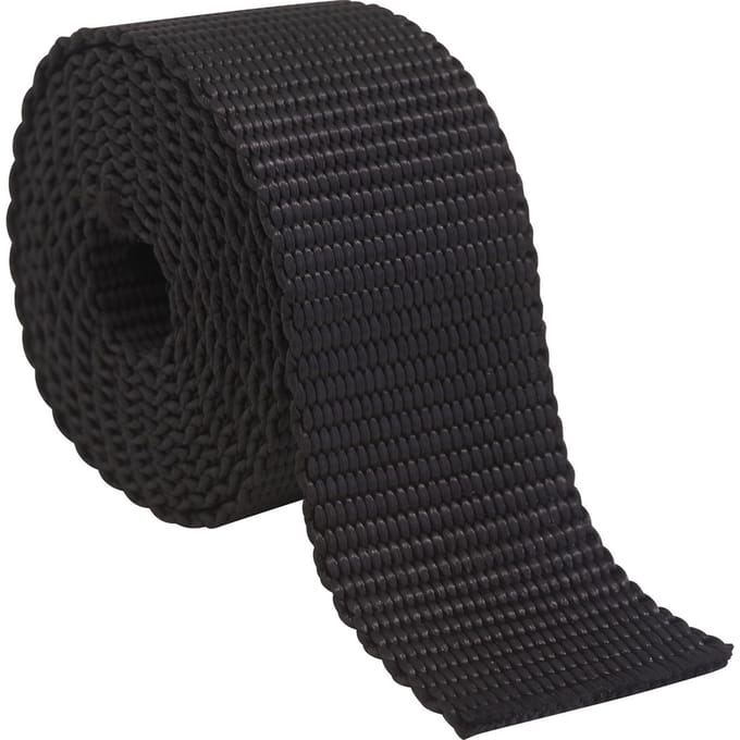 Webbing metergoed, zwart