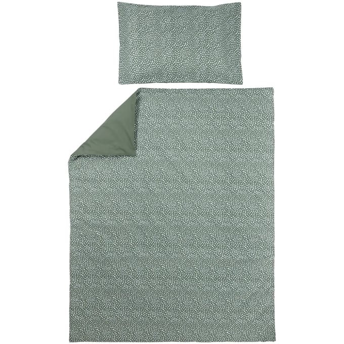 Meyco Baby Cheetah/Uni dekbedovertrek ledikant - forest green - 100x135cm