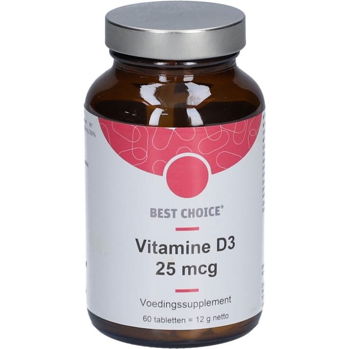Best Choice Vitamine D3 25mcg 60 Tabletten