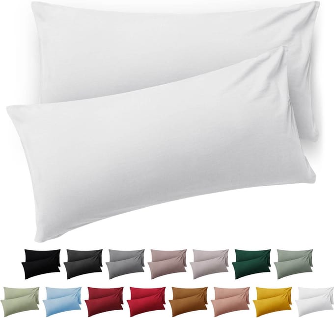 Blumtal Kussensloop Microvezel Kussenhoes 40 x 70 cm - Wit - Set van 2