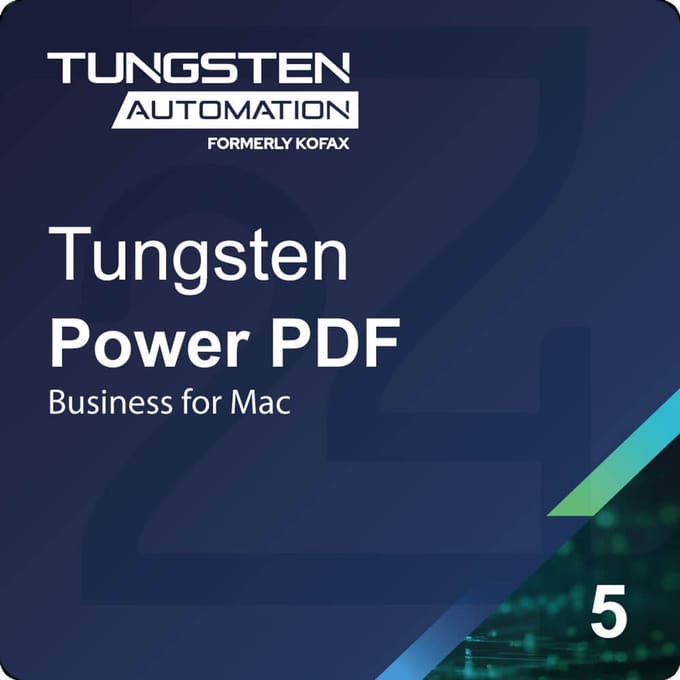 Tungsten Power PDF 5 Business for Mac Corporate Nieuwe Aankoop 5 - 24 User
