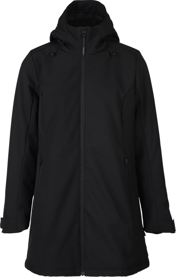Brunotti Melle Dames Long Softshell Jas - Zwart - S