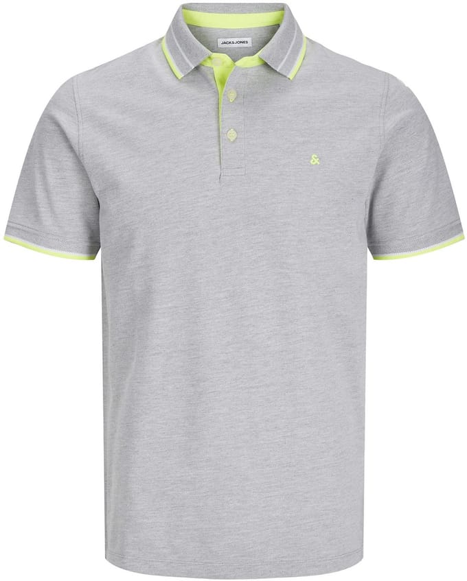 Jack & Jones poloshirt korte mouw grijs