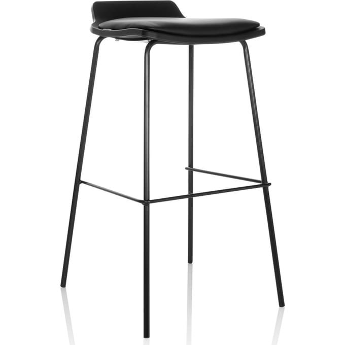 Barkruk LONSO 10 zitbekleding kunstleer zwart hjh OFFICE