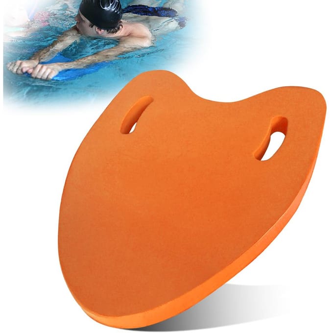 Planche flottante de natation EVA, planche flottante, aide à l'apprentissage de la natation A shape orange