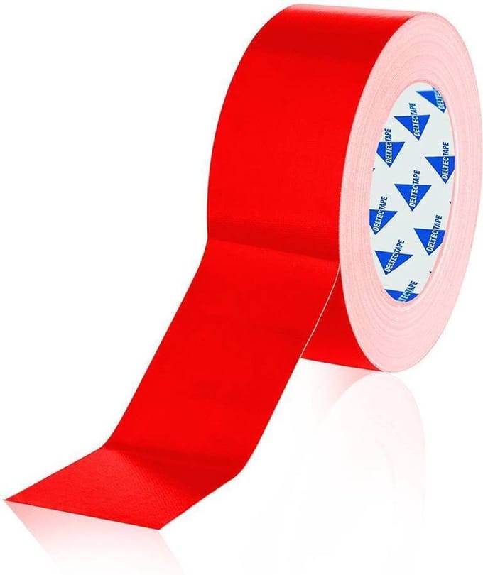 Deltec Gaffa Tape Pro 50mm x 25m Rood