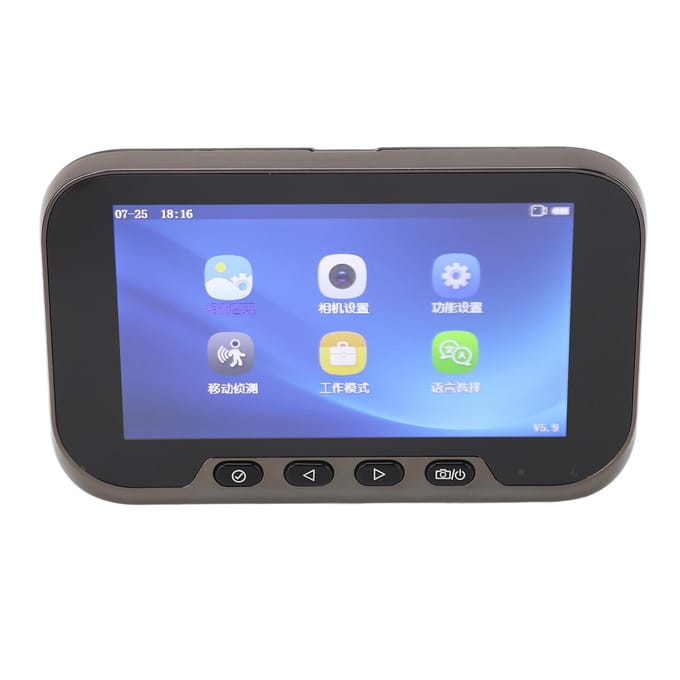Deurcamera Deurkijkgaatje Camera Voorkant 1080P Video Deurbel Slim Elektronisch Bewegingsdetectie 2MP 4,5 inch