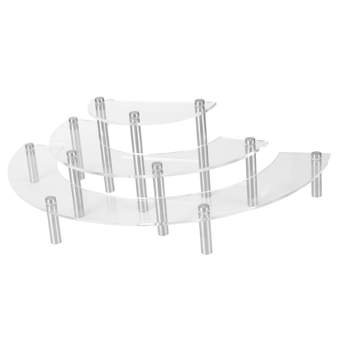 3-laags Acryl Taartstandaard Dessert Cupcake Displayrek Houder Bruiloft Kerstversieringen white
