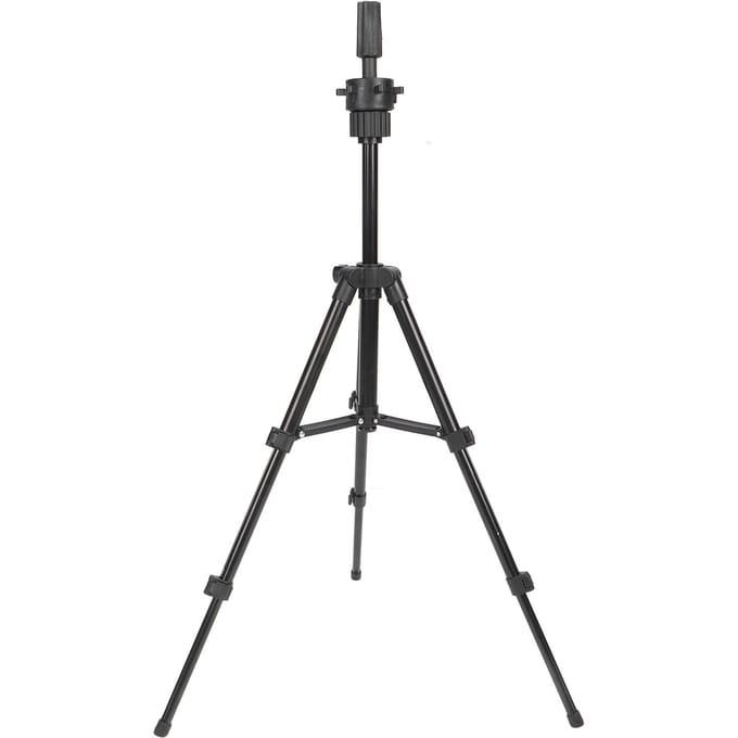 Mannequin Hoofd Statief Standaard Aluminiumlegering Verstelbare Pruikenhoofd Vorm Houder Beugel voor Kappers Training black