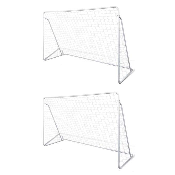 vidaXL - Voetbalgoals - 2 - st - 240x90x150 - cm - staal