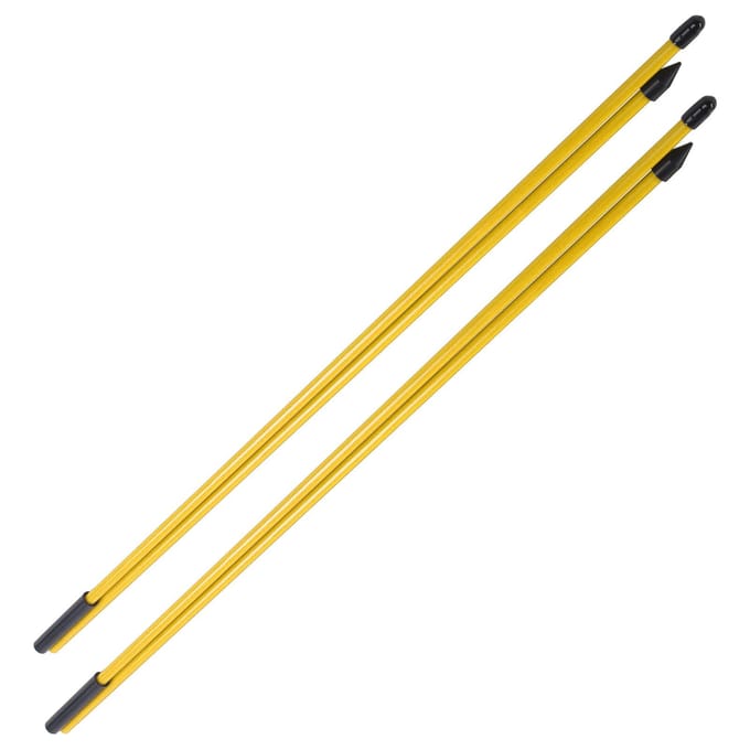 Fiberglas Golf Uitlijnstokken 2 Secties Opvouwbare Golf Richtingsindicator Stok HulpmiddelGeel yellow