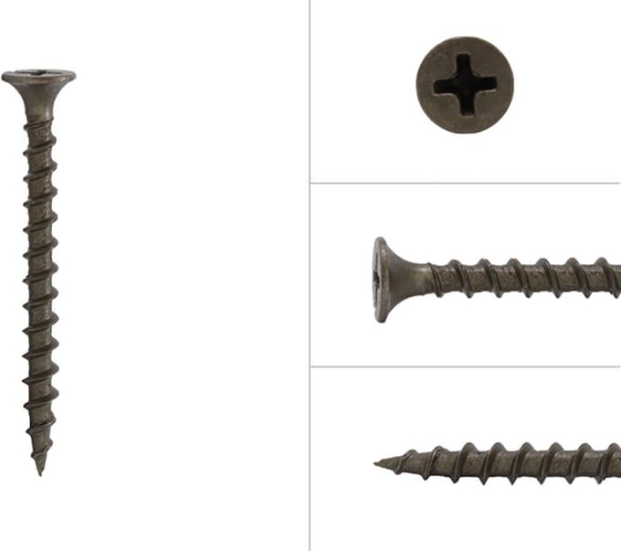 Wovar Gipsplaatschroeven Gefosfateerd Staal Grof Draad 3.9 x 45 mm | 1000 stuks