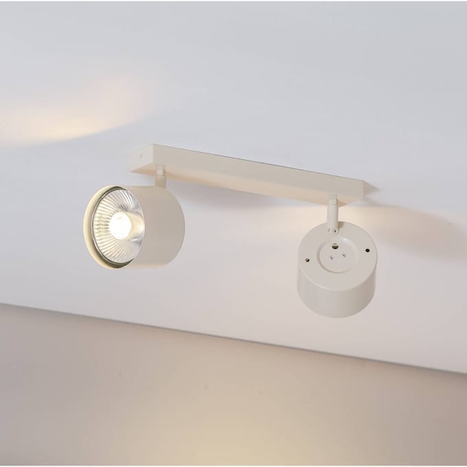 Argon Plafondspot Chloe verstelbaar 2-lamps, beige