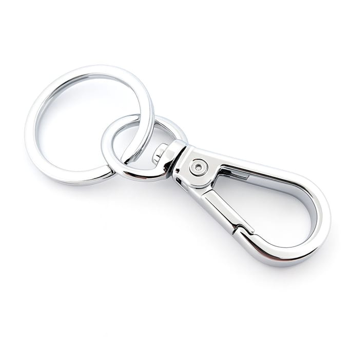 Sleutelhanger - broekriem clip - Swivel Clasps - Karabijnhaak - met ring - 7 cm