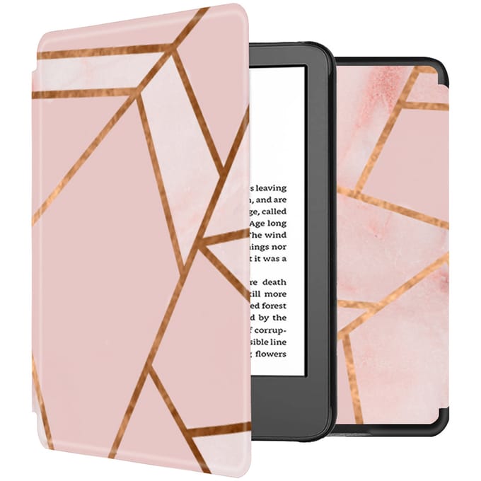 imoshion Design Slim Hard Case Bookcase voor de Amazon Kindle (2024) / Amazon Kindle (2022) 11th gen - Pink Graphic