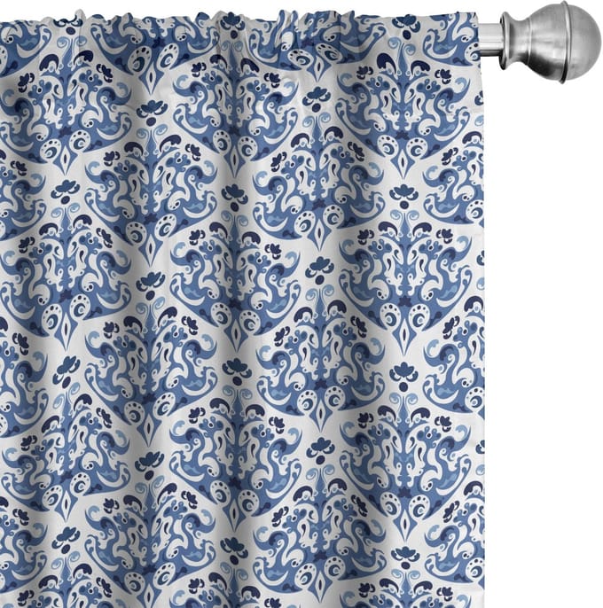 Indigo gordijnen – 2x75x175 cm – microvezel – halfdonker