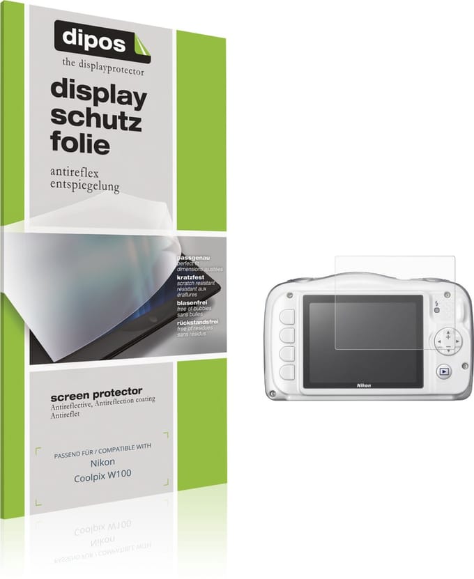 dipos – 4x Matte Beschermfolie geschikt voor Nikon Coolpix W100 | Krasbestendige & antireflecterende Screenprotector Ultra-Thin