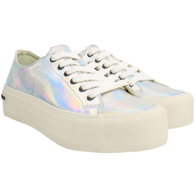 Seavees Monterey Platform Sun Valley Dames Zilveren Schoenen