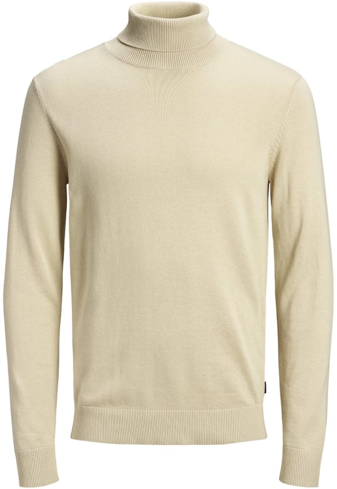 Jack & Jones - Heren Trui Emil Knit Roll Neck - Beige - Maat M