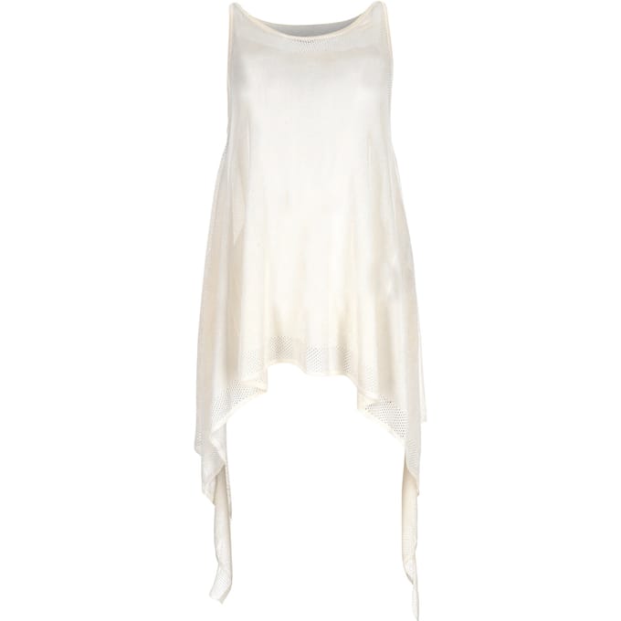 Emilio Pucci asymmetrische mouwloze top in witte viscose