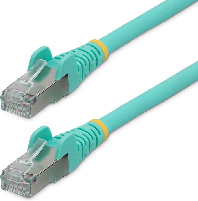 StarTech.com 3m CAT6a Ethernet Cable - patch cable - 3 m - aqua - Blauw - 3m