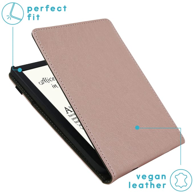 imoshion Stand Flipcase voor de Pocketbook Touch Lux 5 / HD 3 / Basic Lux 4 / Vivlio Lux 5 - Rosé Goud