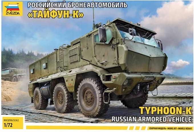 Zvezda Modelbouwpakket Militaire voertuigen - 5075 Russian Armored Vehicle - Typhoon-K Plastic - 1:72 - Modelbouw